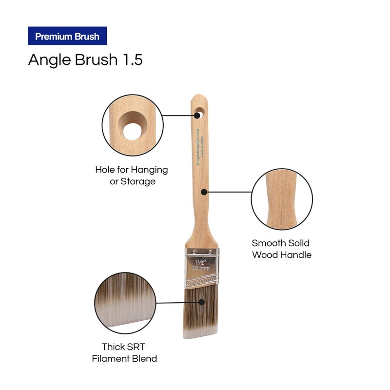 Pro-Grade Pro Grade - Paint Brushes - Paint Brush Set (3 Ea 1.5A SC) - Image 5